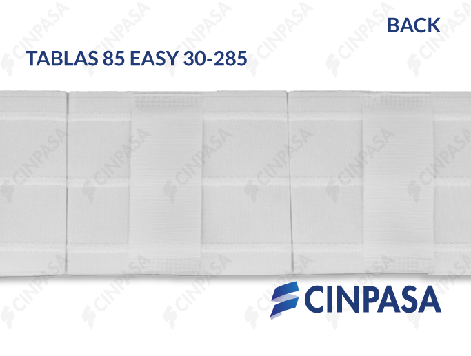  Fronceur à plis plats pour tringle  à passants 